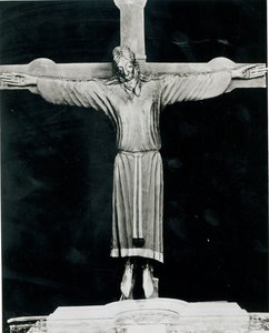 Volto Santo, muligens startet av Nikodemus (fl.1150-66) (tre) av Italian School