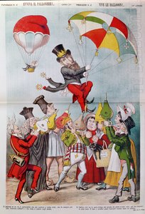 The Wilson Affair i 1887, forside av Le Perroquet av Italian School