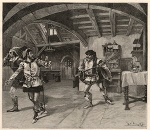 Produksjonen av Giuseppe Verdis Falstaff (Teatro alla Scala) i Milano av Italian School