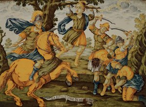 Opprøret til kong Davids sønn Absalom av Italian School