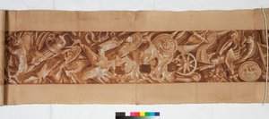 Three Drawings after the Antique, ca. 1750 (penseltegning forhøyet i brun vask over svak angivelse i svart kritt) av Italian School
