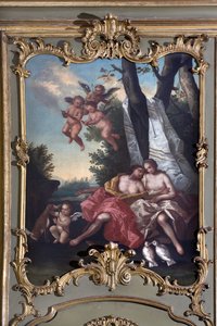 Venus og Adonis av Italian School