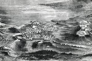 Utsikt over Peschiera del Garda av Italian School