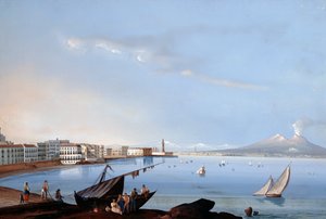 Utsikt over Saint Lucia (gouache) av Italian School
