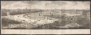 Utsikt over Prato della Valle i Padua av Italian School