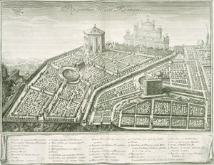 Utsikt over den romerske hagen, 1772-1784 av Italian School