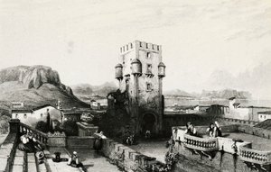 Villa Butera, Bagheria, Sicilia, gravering, Italia av Italian School