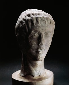 Ungdomlig leder av Frederick II Hohenstaufen (Jesi av Italian School