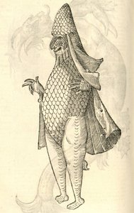 illustrasjon av Monstro Marinus fra Aldrovandis History of Monsters, 1642 av Italian School