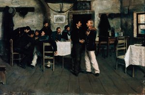 Møte mellom Giuseppe Garibaldi (1807-1882) og Giovanni Battista Cuneo (1809-1875) ved Taganrog, havn ved Svartehavet i 1833, av Italo Nunes Vais (1860-1932) av Italo Nunes Vais