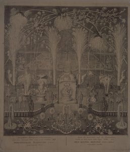 Belysning i nærheten av Kunstakademiet natt til nyttårsaften 1748 av Ivan Alexeyevich Sokolov