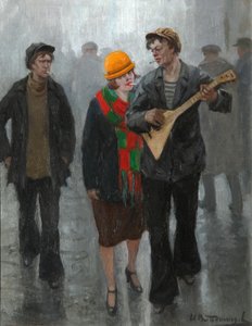 Et ungt par, 1920-tallet av Ivan Alexeyevich Vladimirov