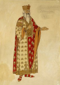 Kostymeprosjekt for operaen ""Ruslan og Ludmila"" av Mikhail Igor Glinka (1804-1857). Maleri av Ivan Yakolevich Bilibin (Bilibin) (1876-1942) av Ivan Yakovlevich Bilibin
