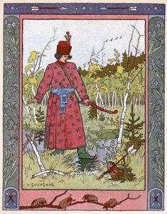 Prinsessen og frosken, ca. 1899 (litografi) av Ivan Yakovlevich Bilibin