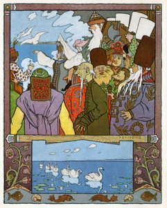 Prinsessen og frosken, ca. 1899 (litografi) av Ivan Yakovlevich Bilibin