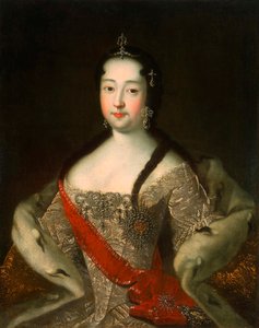 Portrett av Tsesarevna av Russland Anna Petrovna av Russland
