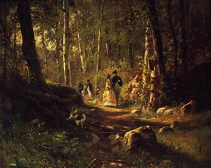 En tur i en skog, 1869