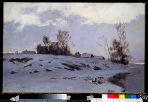 Tidlig vår. Maleri av Ivan Ivanovich Yendogurov (1861-1898), olje på lerret, russisk kunst fra 1800-tallet. Statens Tretyakov-galleri, Moskva. av Ivan Ivanovich Yendogurov