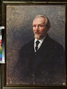 Portrett av filosofen og forfatteren Vasily (Vassili) Vasilievich Rozanov (1856-1919). Maleri av Ivan Kirillovich Parkhomenko (1870-1940), olje på lerret