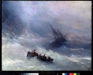 Regnbuen, forliset. Maleri av Ivan Konstantinovich Aivazosky (Ivan Konstantinovich Aivazovsky av Ivan Konstantinovich Aivazovsky