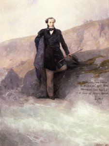 Pushkin (1799-1837) ved kysten av Svartehavet, 1897