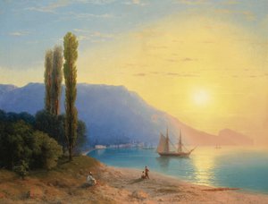 Solnedgang over Jalta