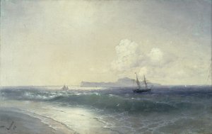 Tallinn havn, 1898 av Ivan Konstantinovich Aivazovsky