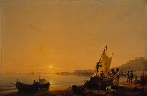 Napolibukten, 1844. av Ivan Konstantinovich Aivazovsky