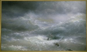 Bølgen av Aivazovsky, Ivan Konstantinovich (1817-1900) av Ivan Konstantinovich Aivazovsky