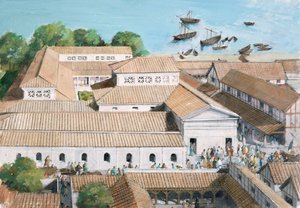 Richborough Roman Fort, 3. århundre. 1990-2010 av Ivan Lapper