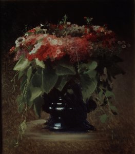 En haug med blomster. Phloxes, 1884