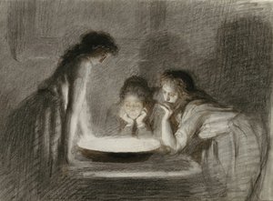Julaftens spådom, 1870-tallet av Ivan Nikolaevich Kramskoy