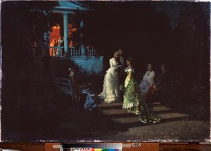 Un bal (Ball) - Maleri av Ivan Svetenko, olje på lerret av Ivan Svetenko