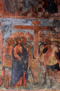 Freske i katedralen til Vår Frue av skiltet, Novgorod, tidlig på 1700-tallet. av Ivan Yakovlevich Bakhmatov