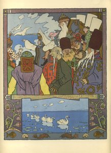 Ivan Tsarevich og froskeprinsessen, 1901 av Ivan Yakovlevich Bilibin