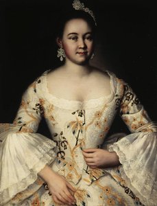 Portrett av Stepanida Yakovleva 1738-1781, etter 1757