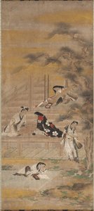 De fire gleder, 1600-tallet. av Iwasa Matabei