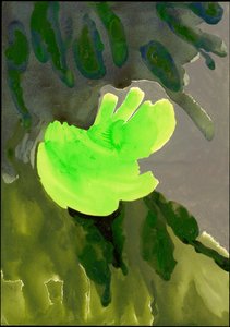 Kensington Gardens Series: Leaf Cascade, 2007 (blandet media på papir)