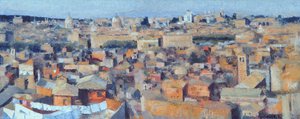 Roma, utsikt fra det spanske akademiet på Gianicolo, 1968 (se også 213353 og 213354) av Izabella Godlewska de Aranda
