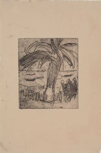 Palme ved sjøen av J.A. Jerichau