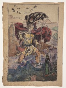 Studie etter Dürer: Saint Christopher II av J.A. Jerichau
