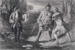 Illustrasjon for Rob Roy (gravering) av J.B. (after) MacDonald