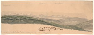 Fra Koldekind ligeop fra Lundene i Norde Oure dal i Valdres i Norge av Johan Christian Dahl