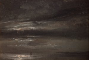 Måneskinn over havet av Johan Christian Dahl