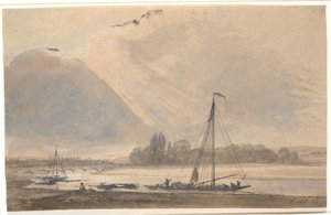 Utsikt over Elben nær Dresden av Johan Christian Dahl