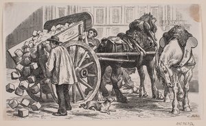 Arbeidsvogn i Paris av J.C. Nielsen