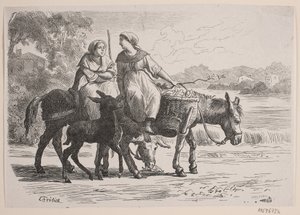 På Enghien. Bondekoner kommer hjem fra Paris av J.C. Nielsen