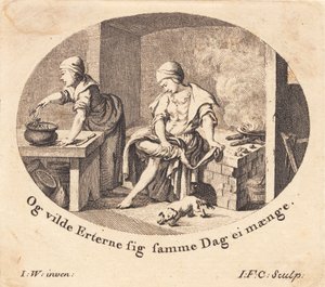 Dorothea på kjøkkenet av J.F. Clemens