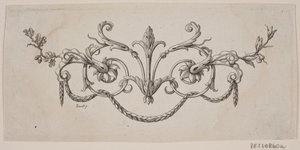 Et blad og en blomst slenger av J.F. Clemens