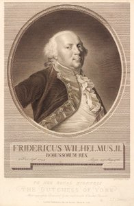 Friedrich Wilhelm II, konge av Preussen av J.F. Clemens
